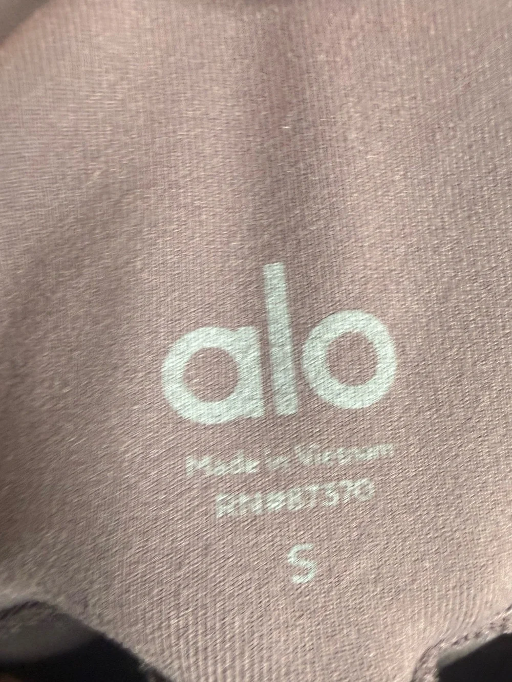 Alo Yoga Sheila High-Rise Velour-Panel Leggings Performance Athletic Bottoms S